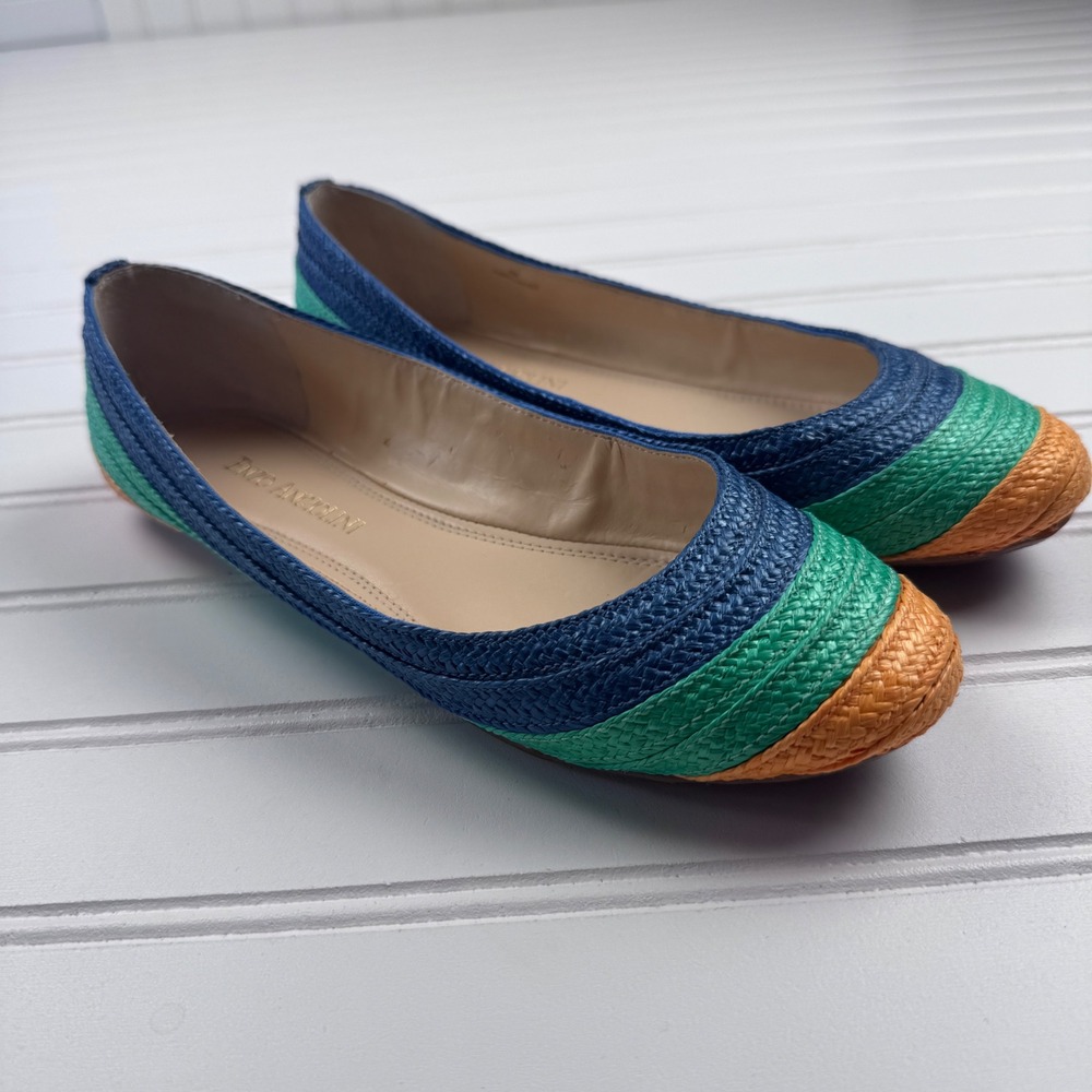 Enzo Angiolini Women's 6M Flats Colorful Woven